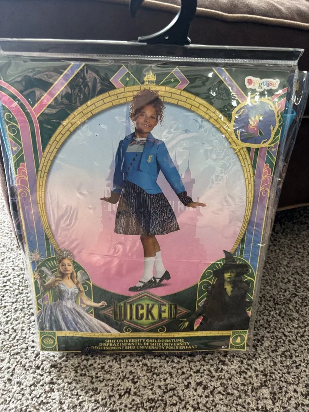 Wicked Shiz University Halloween Costume 10/12 Blue Dress Movie Musical Girls